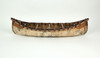 24 Inch Long Decorative Rustic Birch Bark Wooden Canoe Statue Additional image