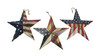 Set of 3 Metal Rustic American Flag Star Wall Art Patriotic Hanging Home Decor Main image