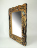 Birds In Nature Hand Carved Natural Wood Decorative Wall Mirror Home Lodge Decor Additional image