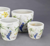 AA Importing Birds and Flowers Set of 4 Planters Additional image