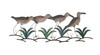 35 Inch Metal Wood Sandpiper Wall Art Hanging Home Decor Beach Bird Sculpture Main image