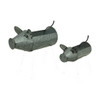 Galvanized Metal Set of 2 Indoor/Outdoor Pig Planter Sculptures Main image