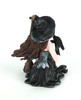 Sitting Witch Holding Broomstick w/Black Raven Figurine Statue Additional image
