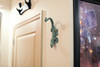 Verdigris Green Finish Cast Iron Gecko Lizard Wall Mount Plant Hanger Bracket Additional image