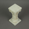 Antique White Solid Concrete Roman Ionic Column Pillar Pedestal 8.25 Inches High Additional image