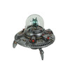 Luminescence Visitor UFO Flying Saucer Hand Painted Pewter Finish Statue Main image