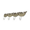 Distressed Wooden Whale 4 Hook Hanging Wall Rack 28 Inches Long Additional image