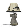 Kenya's Glow African Elephant Sculptural Table Lamp w/Decorative Shade Additional image