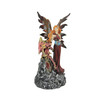 Ruby Red Fairy And Dragon LED Lighted Geode Statue Additional image