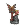 Ruby Red Fairy And Dragon LED Lighted Geode Statue Additional image
