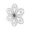 30 Inch Rustic Wood Metal Flower Sculpture Wall Hanging Art Home Decor Set Of 2 Additional image