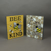 Set of 2 Bee Happy Bee Kind Honeybee Wall Hanging Signs Motivational Home Decor Additional image