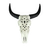 Tribal Steer Skull Cut-Out Design Wall Hanging 19 Inches High Main image