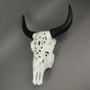 Tribal Steer Skull Cut-Out Design Wall Hanging 19 Inches High Additional image