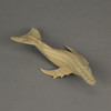 8" Hand Carved Humpback Whale Wooden Sculpture – Nautical Ocean Decor Figurine Additional image