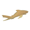12" Hand Carved Great White Shark Wooden Sculpture – Nautical Ocean Decor Additional image