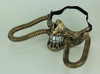 Metallic Steampunk Mouth Breather Skull Half Face Halloween Mask Additional image