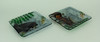 Set of 3 Lodge Black Bear and Moose Square Art Glass Plates Additional image Set of 3 Lodge Black Bear and Moose Square Art Glass Plates Additional image