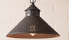 Irvin's Country Tinware Stockbridge Shade Light with Star in Kettle Black 12 Inches Diameter Additional image