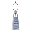 Irvins Country Tinware Cheese Grater Lamp Base in Weathered Zinc Main image