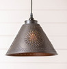 Barrington Swag Pendant Light in Kettle Black - 10 inch High - Irvin's Tinware Additional image