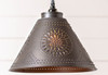 Barrington Swag Pendant Light in Kettle Black - 10 inch High - Irvin's Tinware Additional image