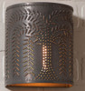 Willow Wall Sconce Light in Kettle Black Finish - 7.75" - Irvin's Tinware Additional image