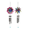 Set of 2 Metal Rainbow Wind Spinner Hanging Chimes Outdoor Garden Yard 46 Inches Main image