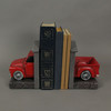 Rustic Red Vintage Pickup Truck Bookends Classic Decorative Bookshelf Decor Additional image