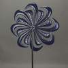 63 Inch Red White & Blue Stars and Stripes Metal Pinwheel Wind Spinner Additional image