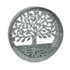 Galvanized Metal Tree of Life Wall Pocket Planter Rustic Decorative Plant Vase Main image