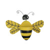 Black & Yellow Metal Bumble Bee Wall Pocket Planter Rustic Decorative Plant Vase Main image