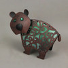 12 Inch Metal Bitty Bear Green Solar LED Statue Yard Decor Garden Sculpture Art Additional image