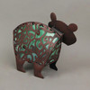 12 Inch Metal Bitty Bear Green Solar LED Statue Yard Decor Garden Sculpture Art Additional image