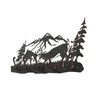 Black Laser Cut Metal Deer Hook Rack Decorative Wall Mounted Key And Coat Hanger Additional image