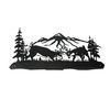 Black Laser Cut Metal Deer Hook Rack Decorative Wall Mounted Key And Coat Hanger Additional image