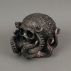 Bronze Resin Octopus Skull Sculpture Nautical Home Decor Figurine Art Decoration Additional image