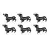 Set of 6 Dachshund Drawer Pulls Decorative Knobs - Cast Iron Main image