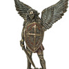 St. Michael the Archangel with Sword and Shield Bronze Finish Statue Additional image