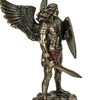 St. Michael the Archangel with Sword and Shield Bronze Finish Statue Additional image