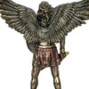 St. Michael the Archangel with Sword and Shield Bronze Finish Statue Additional image
