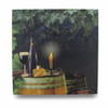 Wine By Candle Light Lighted LED Canvas Wall Hanging Main image