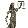 Bronze Finish Blind Lady Justice with Scales and Sword Statue 12.75 Inches High Additional image