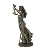 Bronze Finish Blind Lady Justice with Scales and Sword Statue 12.75 Inches High Additional image