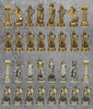 Bronze and Silver Finish Greek / Roman Gods Pantheon Chessmen Set Chess Pieces Lifestyle image 1