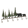 22 Inch Brown Metal Black Bear Family Coat Hanger Towel Holder Wall Mounted Hook Main image