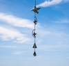Set of 2 Metal Rustic Hummingbird & Butterfly Wind Chimes Outdoor Home Garden Lifestyle image 1