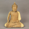 13 Inch Wooden Hand Carved Sitting Buddha Sculpture Zen Home Decor Meditation Art Additional image