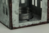 Rustic Galvanized Metal House Shaped Candle Holders Set of 3 Additional image