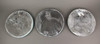 Set of 3 Concrete Nautical Stepping Stones Hanging Decorative Art Additional image